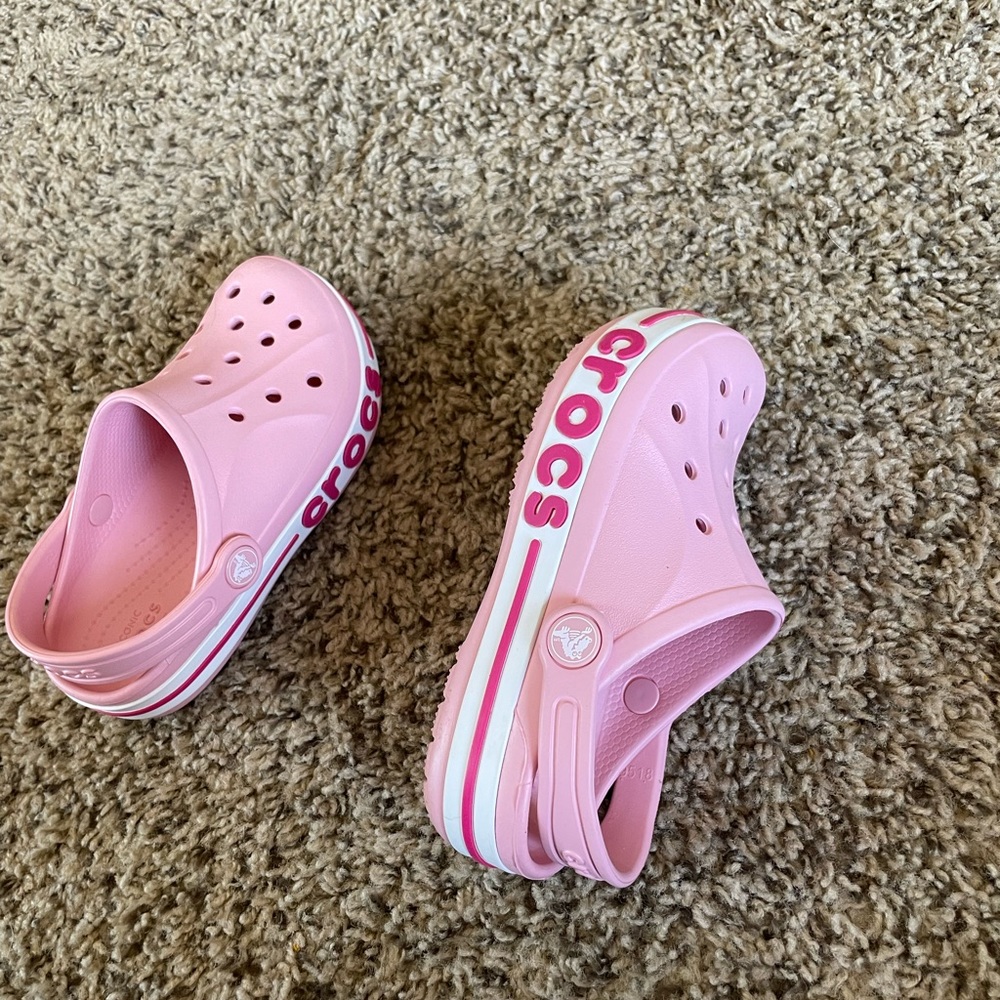 Pink Crocs